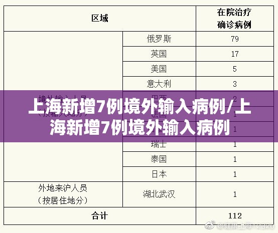 上海新增7例境外输入病例/上海新增7例境外输入病例
