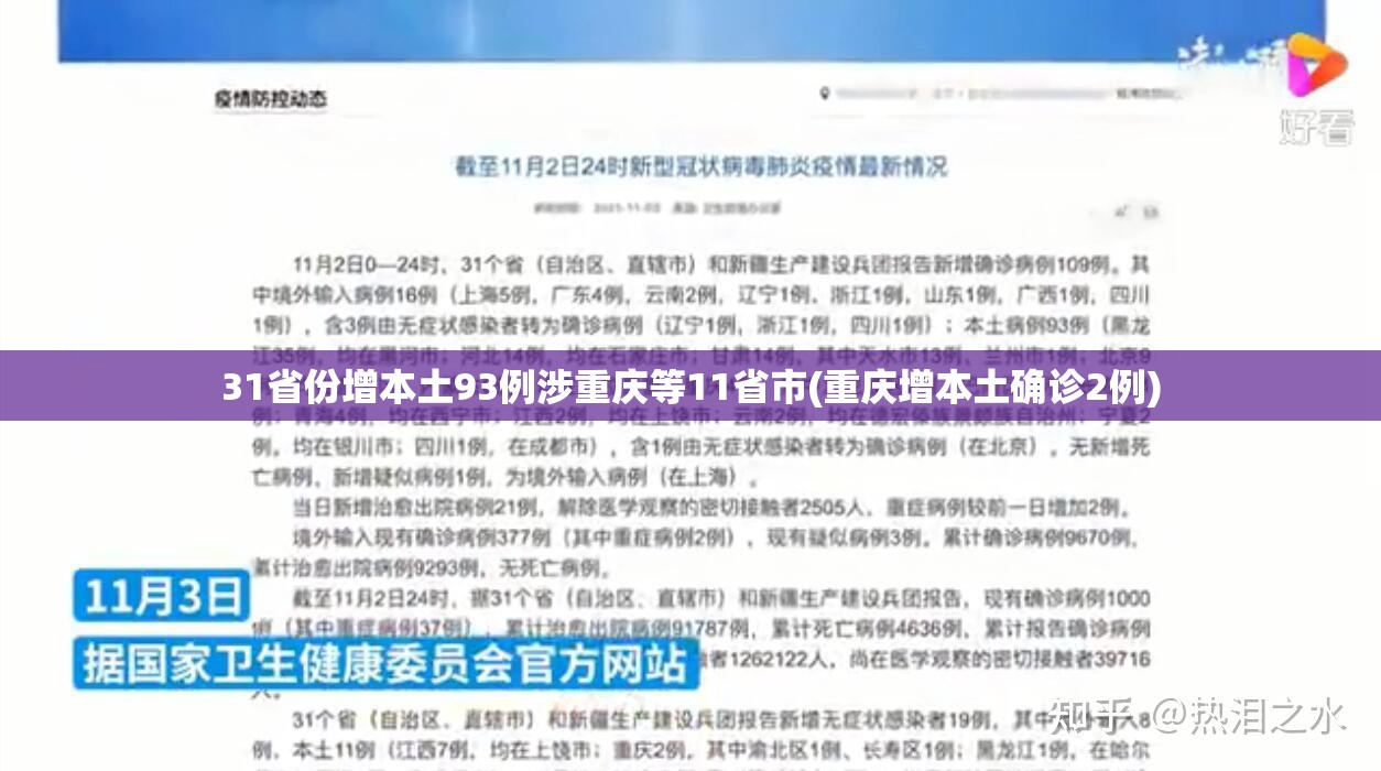 31省份增本土93例涉重庆等11省市(重庆增本土确诊2例)