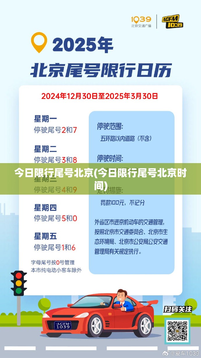今日限行尾号北京(今日限行尾号北京时间)