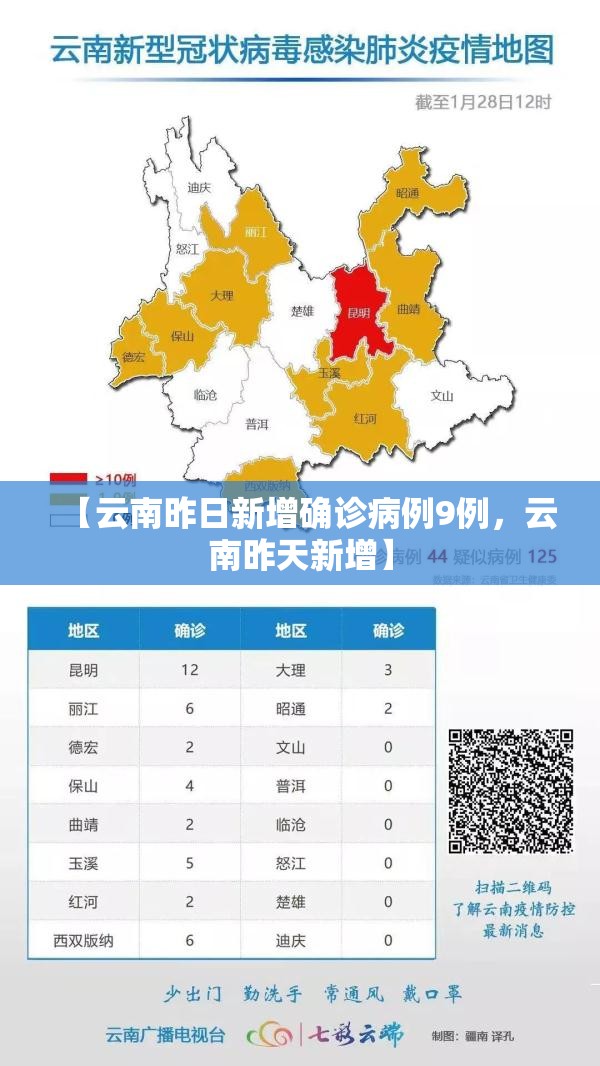 【云南昨日新增确诊病例9例，云南昨天新增】