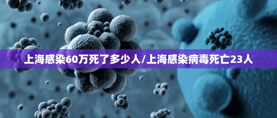 上海感染60万死了多少人/上海感染病毒死亡23人 上海感染60万死了多少人/上海感染病毒死亡23人