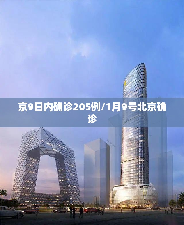 京9日内确诊205例/1月9号北京确诊