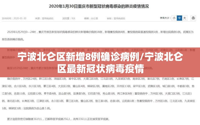 宁波北仑区新增8例确诊病例/宁波北仑区最新冠状病毒疫情 宁波北仑区新增8例确诊病例/宁波北仑区最新冠状病毒疫情