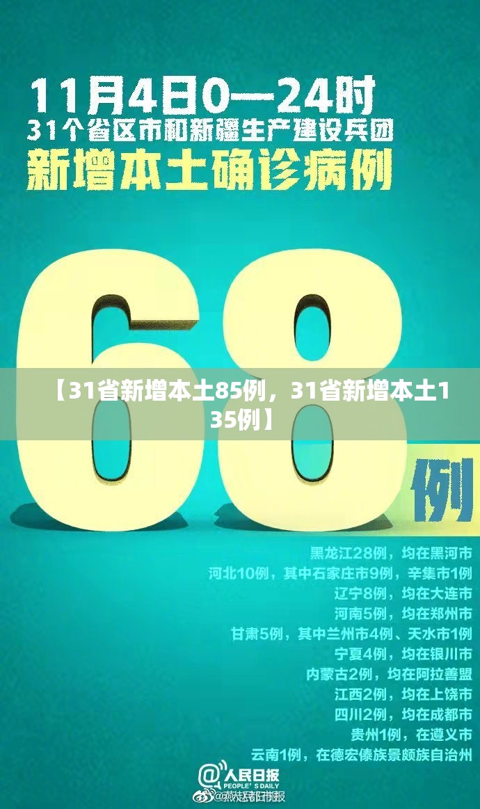 【31省新增本土85例，31省新增本土135例】