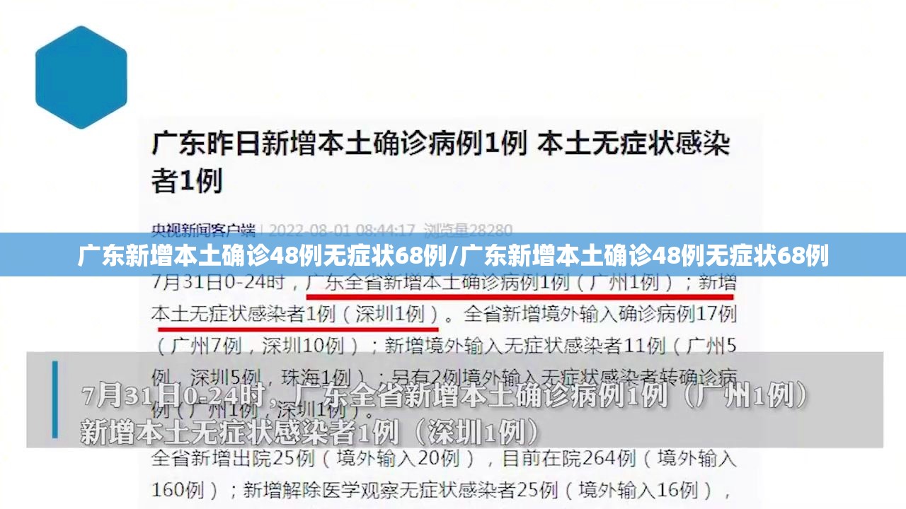 广东新增本土确诊48例无症状68例/广东新增本土确诊48例无症状68例