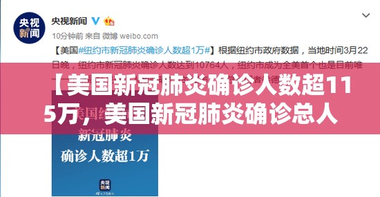 【美国新冠肺炎确诊人数超115万，美国新冠肺炎确诊总人数】