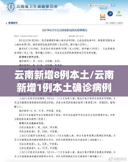 云南新增8例本土/云南新增1例本土确诊病例8vw6y