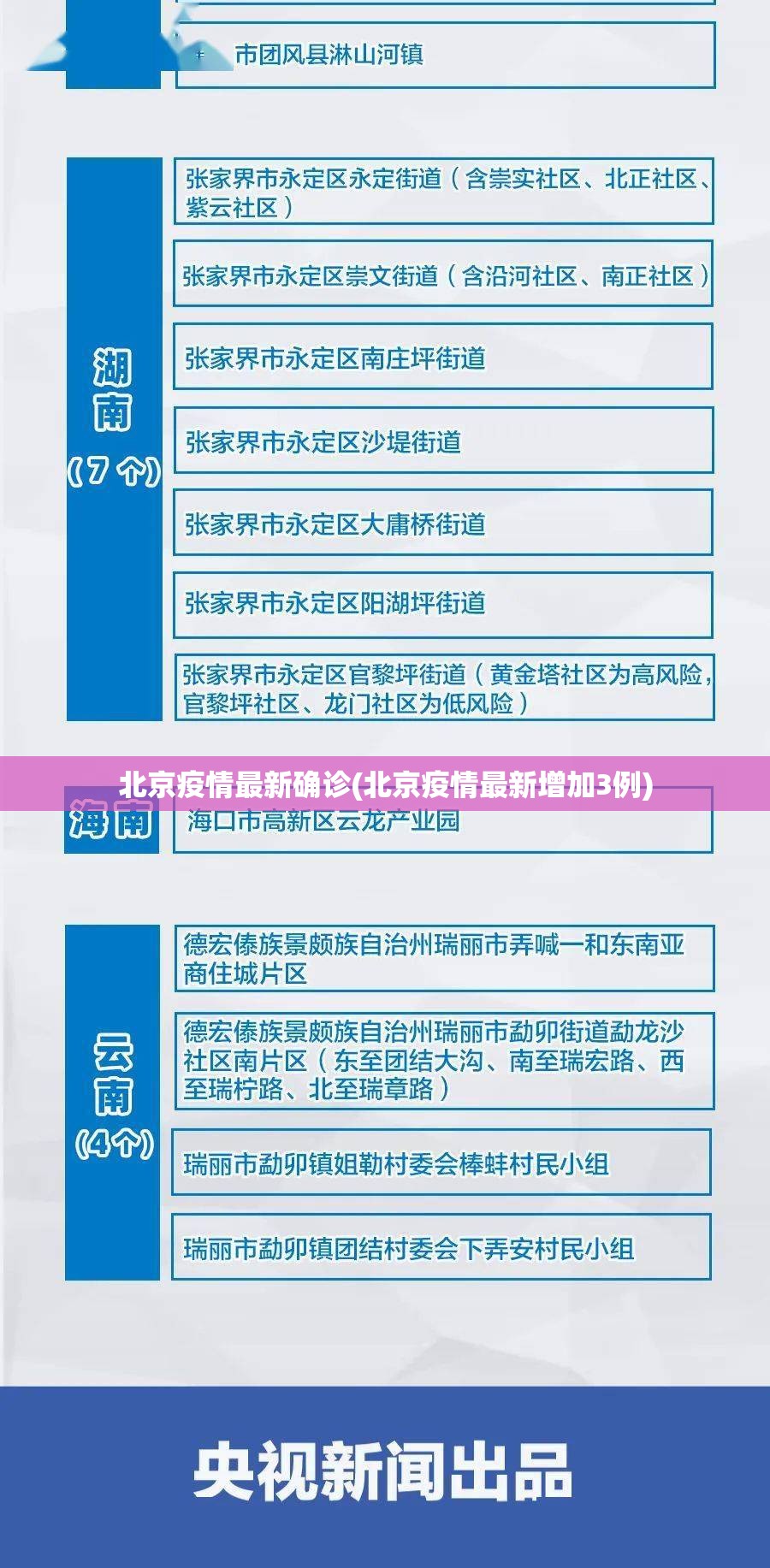 北京疫情最新确诊(北京疫情最新增加3例)