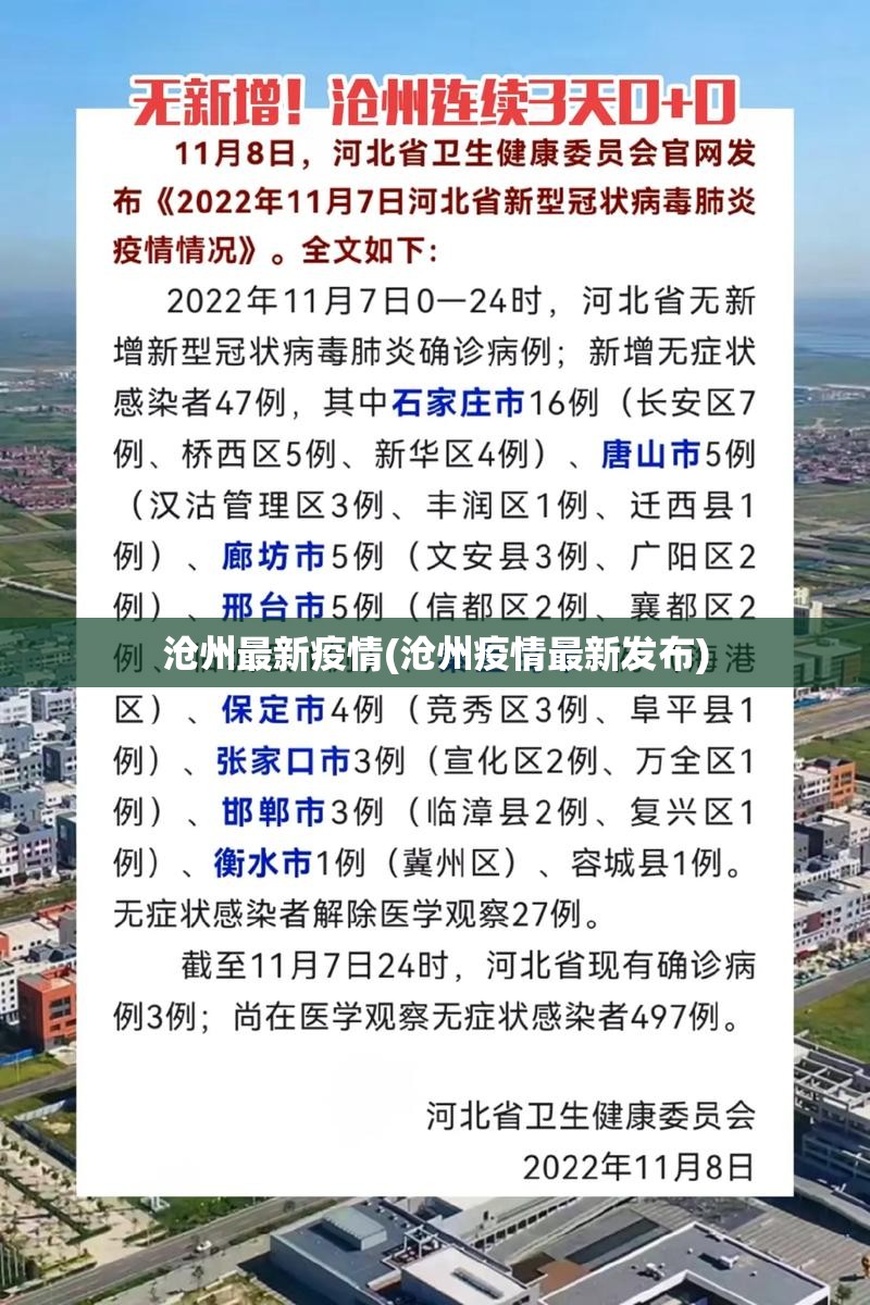 沧州最新疫情(沧州疫情最新发布)