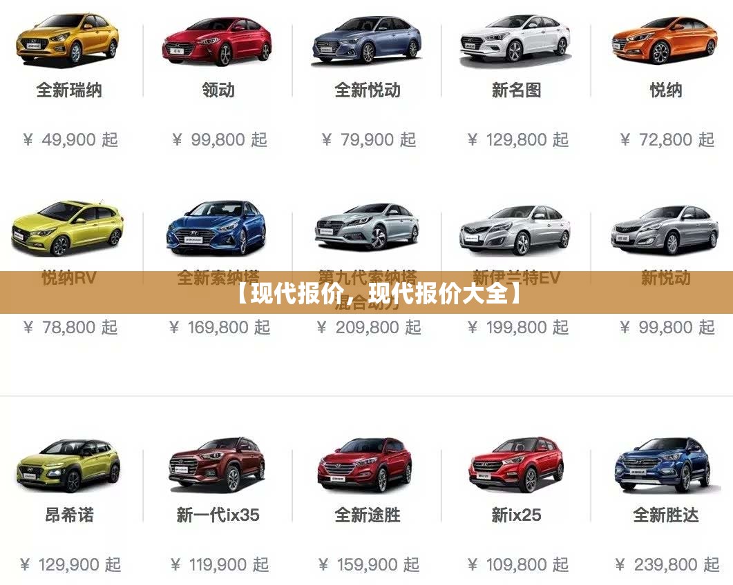 【现代报价，现代报价大全】