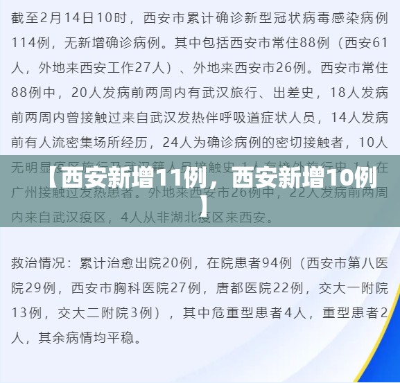 【西安新增11例，西安新增10例】
