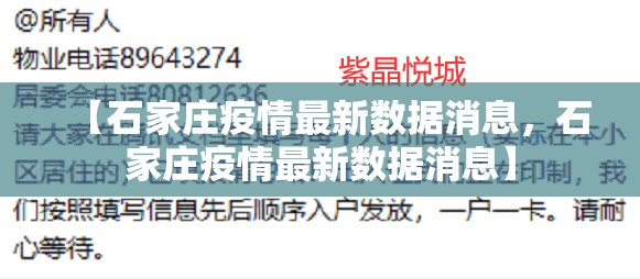 【石家庄疫情最新数据消息，石家庄疫情最新数据消息】