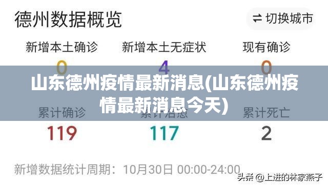 山东德州疫情最新消息(山东德州疫情最新消息今天)
