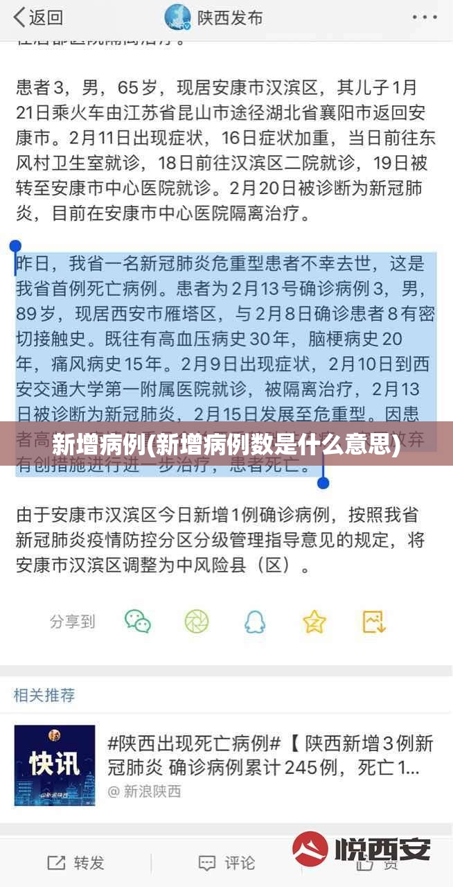 新增病例(新增病例数是什么意思)