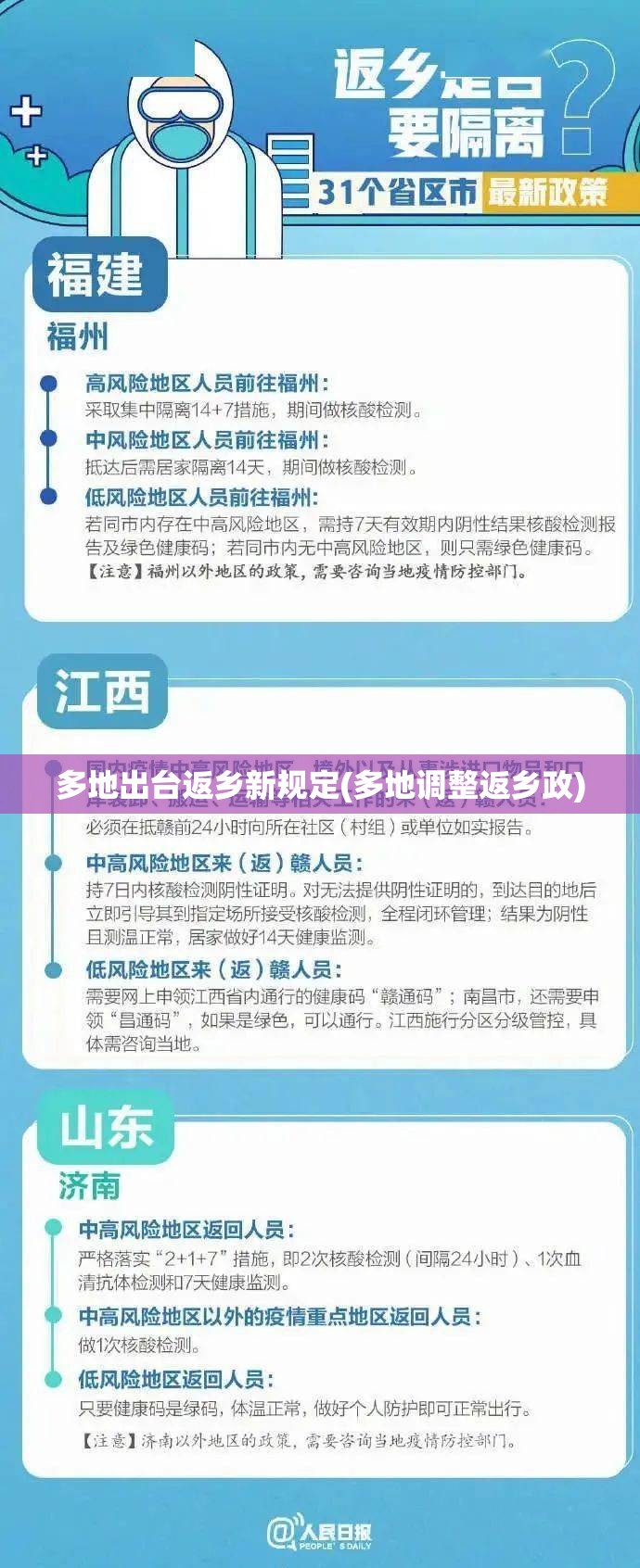 多地出台返乡新规定(多地调整返乡政)
