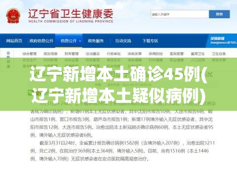 辽宁新增本土确诊45例(辽宁新增本土疑似病例)