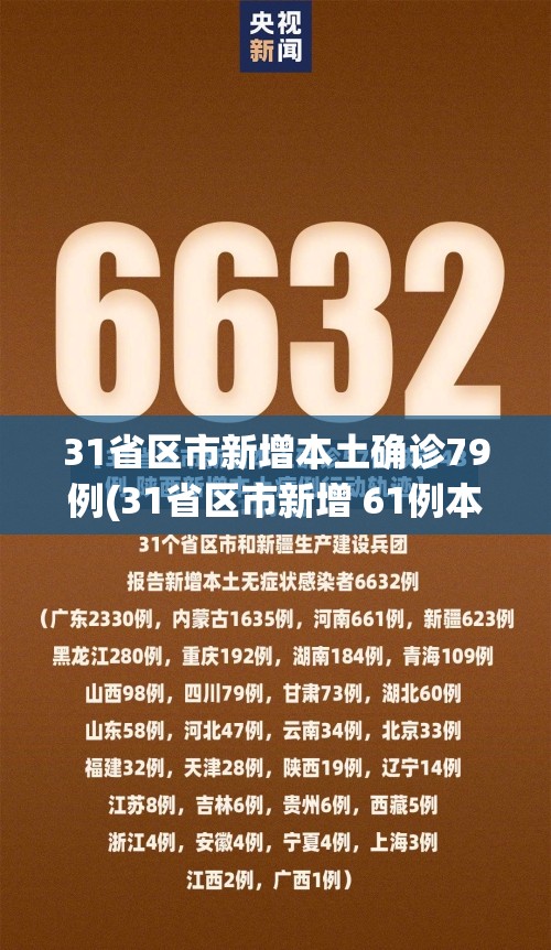 31省区市新增本土确诊79例(31省区市新增 61例本土确诊)