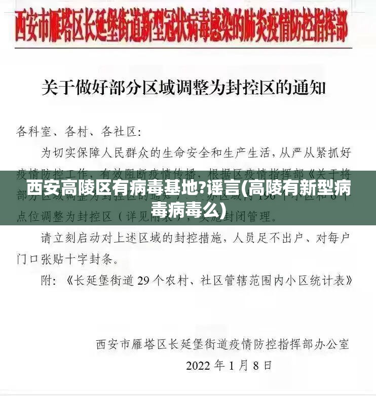 西安高陵区有病毒基地?谣言(高陵有新型病毒病毒么)