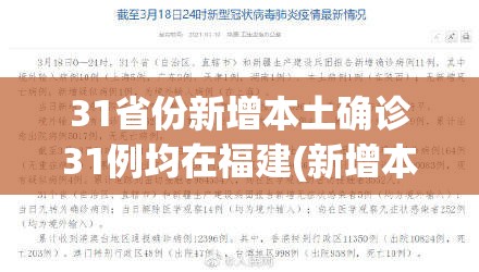 31省份新增本土确诊31例均在福建(新增本土确诊28例 均在福建)