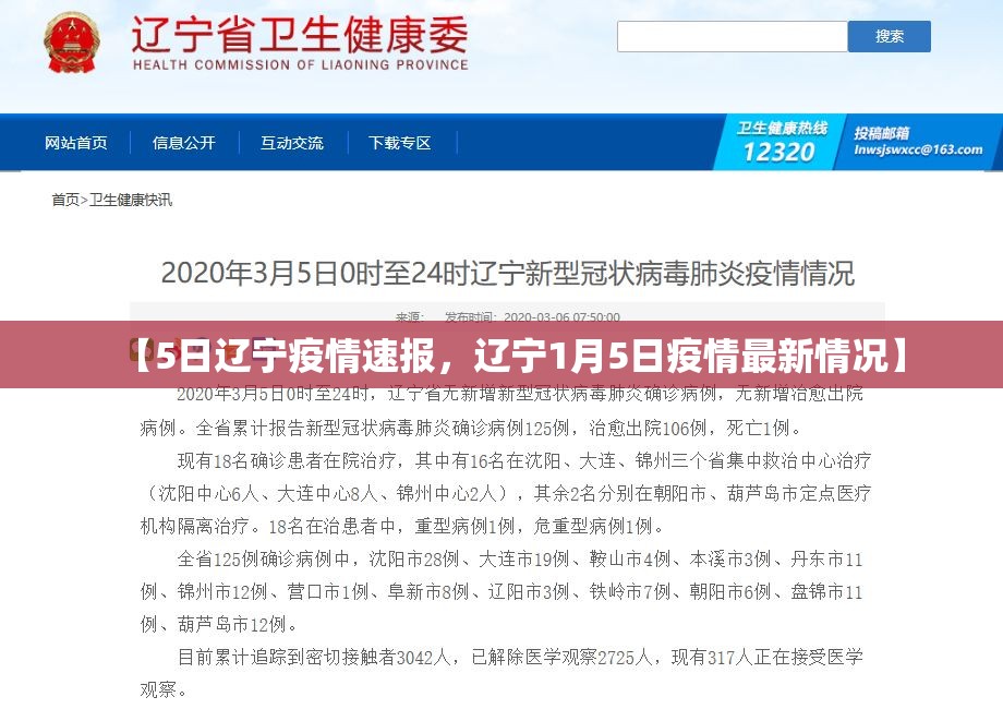 【5日辽宁疫情速报，辽宁1月5日疫情最新情况】