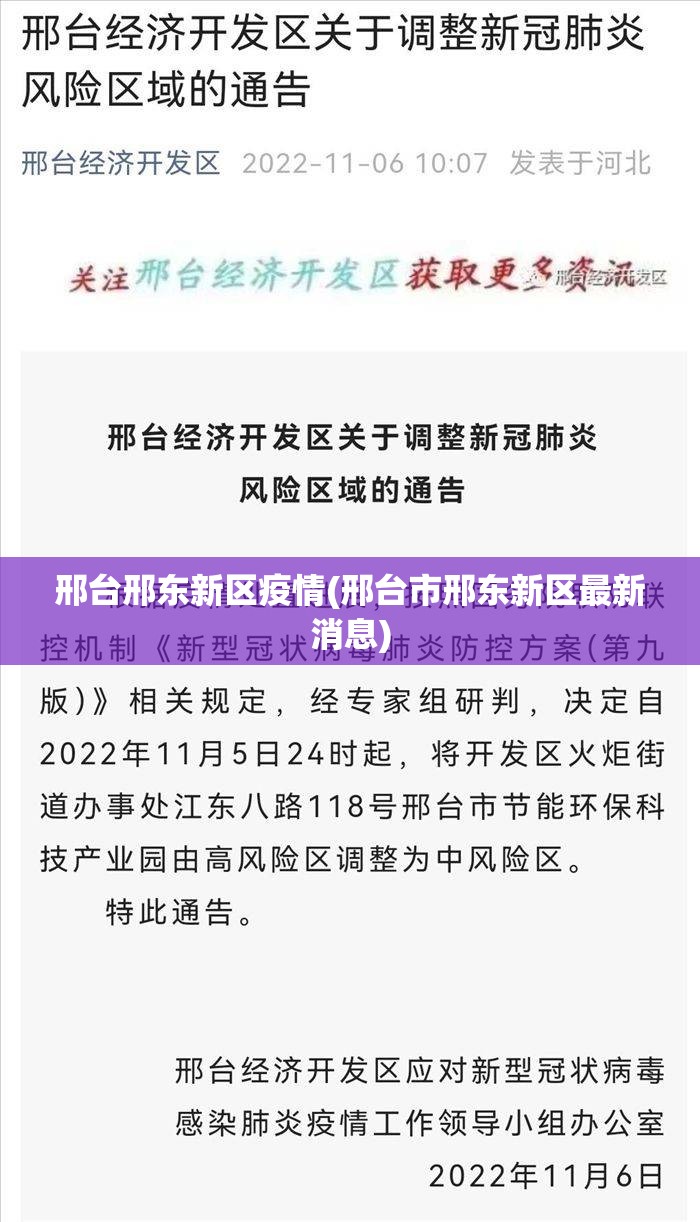 邢台邢东新区疫情(邢台市邢东新区最新消息)