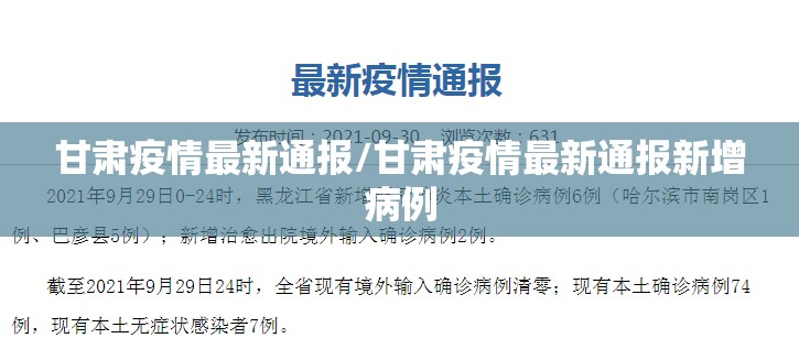 甘肃疫情最新通报/甘肃疫情最新通报新增病例 甘肃疫情最新通报/甘肃疫情最新通报新增病例