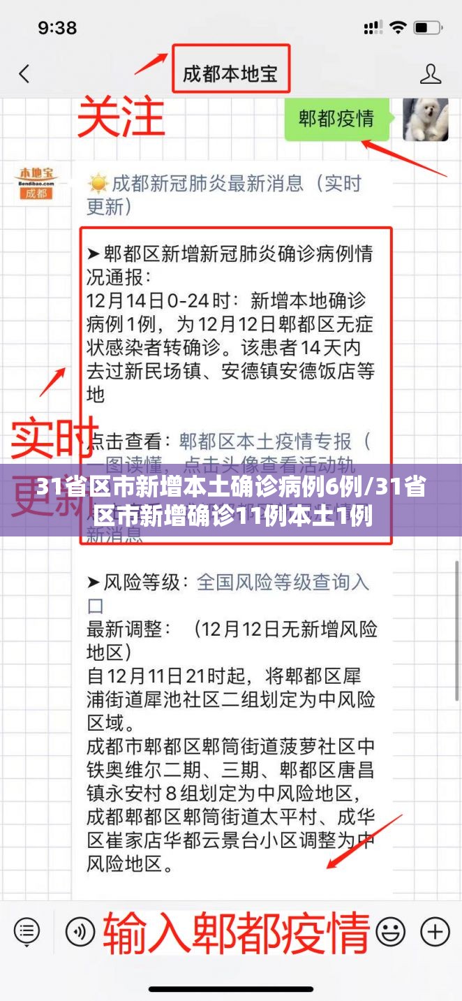 31省区市新增本土确诊病例6例/31省区市新增确诊11例本土1例