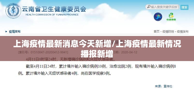上海疫情最新消息今天新增/上海疫情最新情况播报新增
