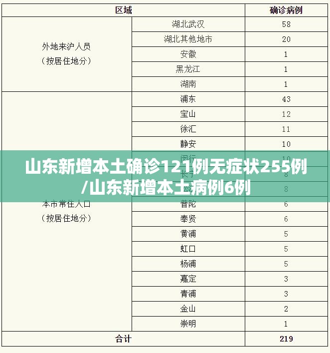 山东新增本土确诊121例无症状255例/山东新增本土病例6例 山东新增本土确诊121例无症状255例/山东新增本土病例6例