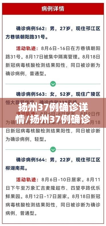 扬州37例确诊详情/扬州37例确诊详情公布