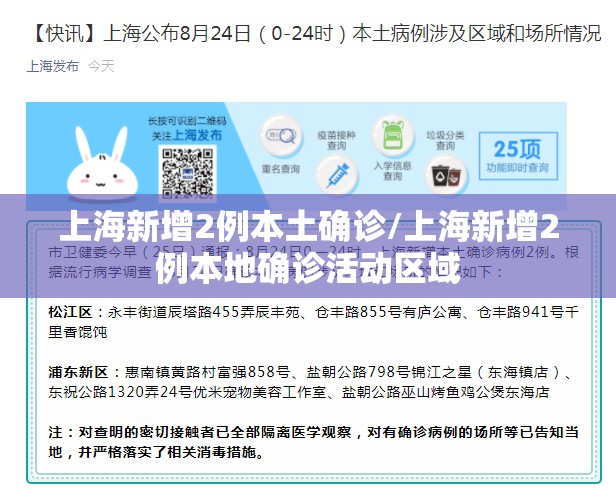 上海新增2例本土确诊/上海新增2例本地确诊活动区域
