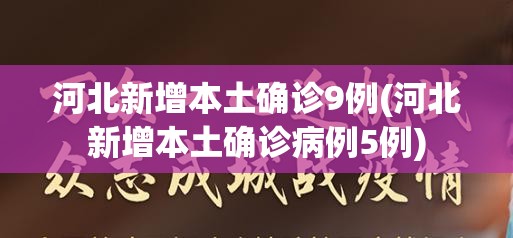 河北新增本土确诊9例(河北新增本土确诊病例5例)