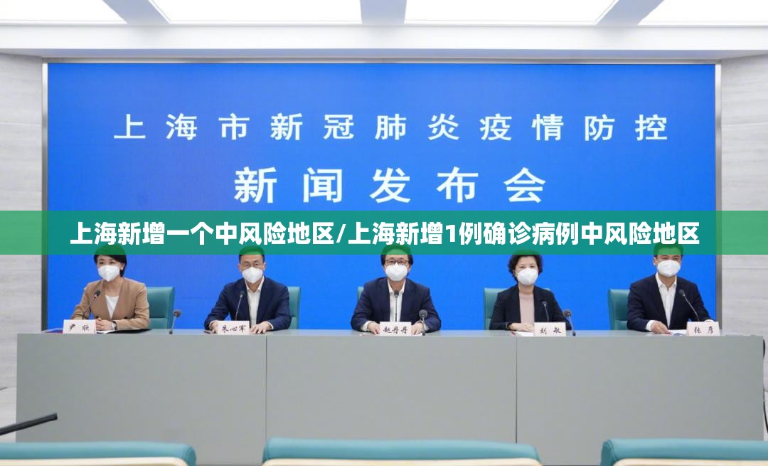 上海新增一个中风险地区/上海新增1例确诊病例中风险地区