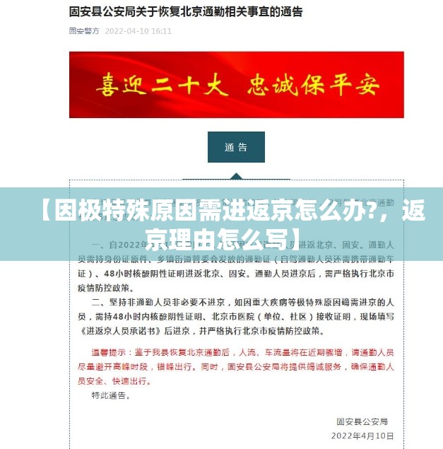 【因极特殊原因需进返京怎么办?，返京理由怎么写】