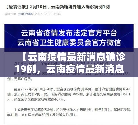 【云南疫情最新消息确诊19例，云南疫情最新消息新增病例第10例】