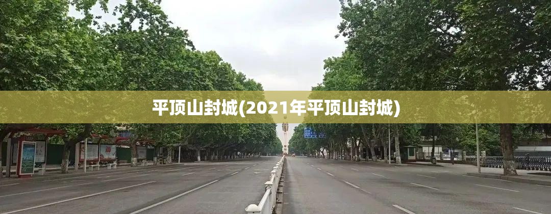 平顶山封城(2021年平顶山封城) 平顶山封城(2021年平顶山封城)