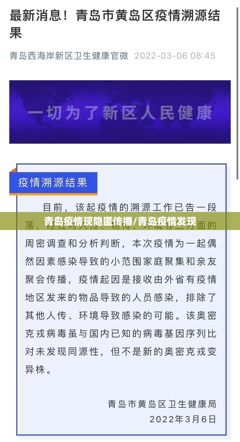 青岛疫情现隐匿传播/青岛疫情发现