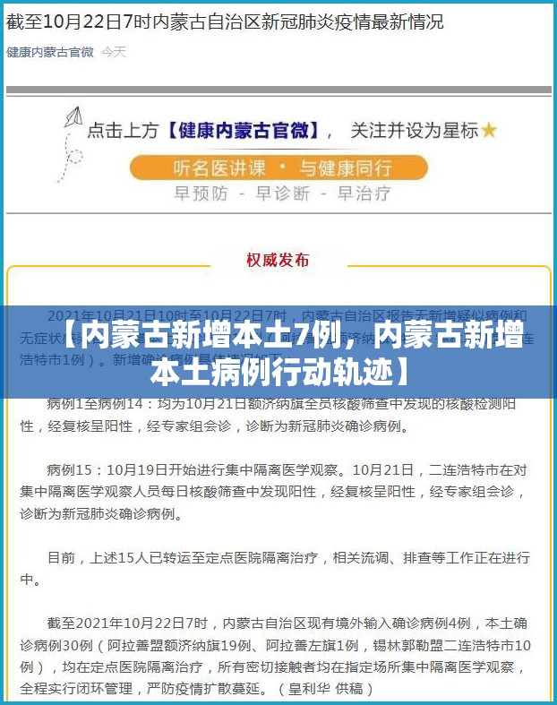 【内蒙古新增本土7例，内蒙古新增本土病例行动轨迹】