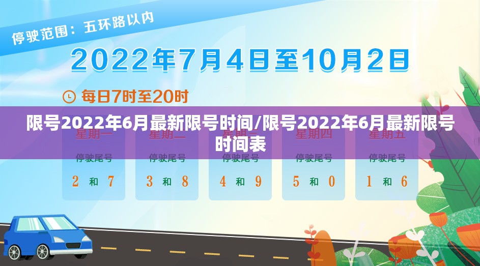 限号2022年6月最新限号时间/限号2022年6月最新限号时间表