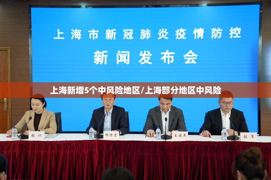上海新增5个中风险地区/上海部分地区中风险