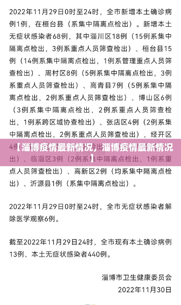 【淄博疫情最新情况，淄博疫情最新情况】
