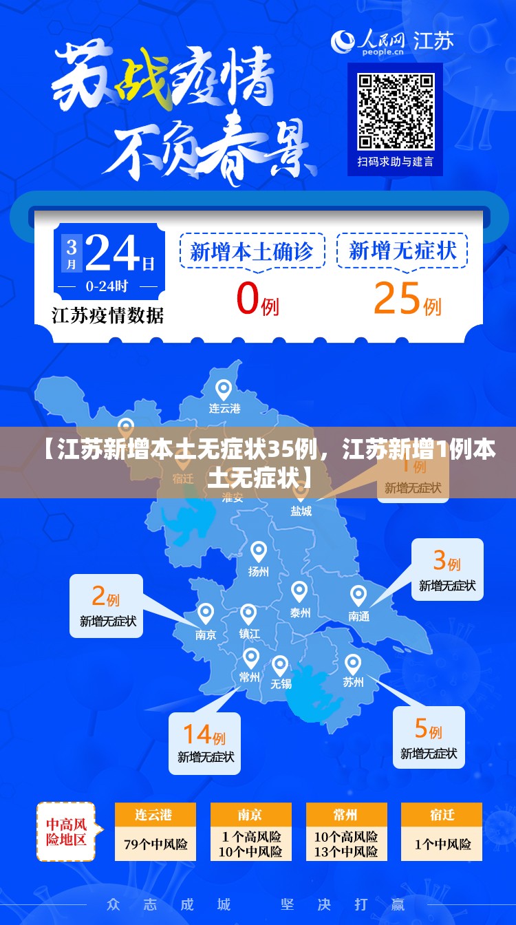 【江苏新增本土无症状35例，江苏新增1例本土无症状】