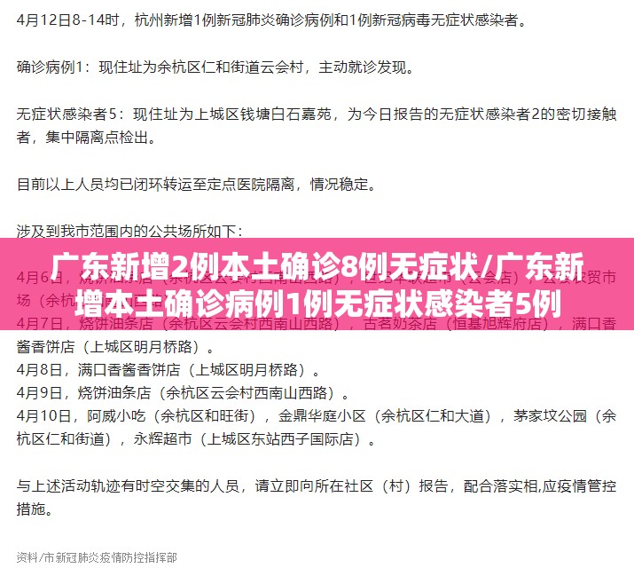 广东新增2例本土确诊8例无症状/广东新增本土确诊病例1例无症状感染者5例 广东新增2例本土确诊8例无症状/广东新增本土确诊病例1例无症状感染者5例