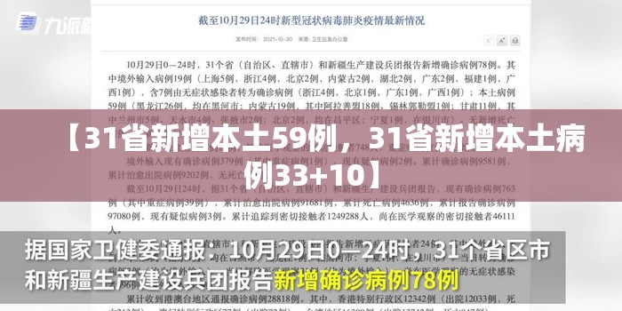 【31省新增本土59例,31省新增本土病例33+10】 【31省新增本土59例,31省新增本土病例33+10】