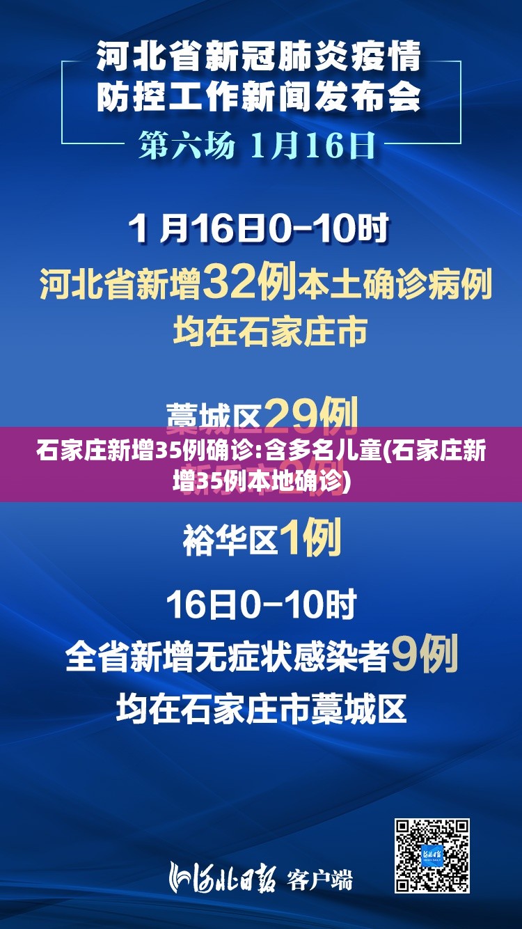 石家庄新增35例确诊:含多名儿童(石家庄新增35例本地确诊)