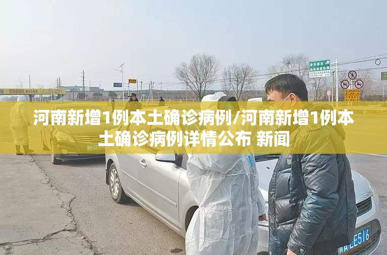 河南新增1例本土确诊病例/河南新增1例本土确诊病例详情公布 新闻
