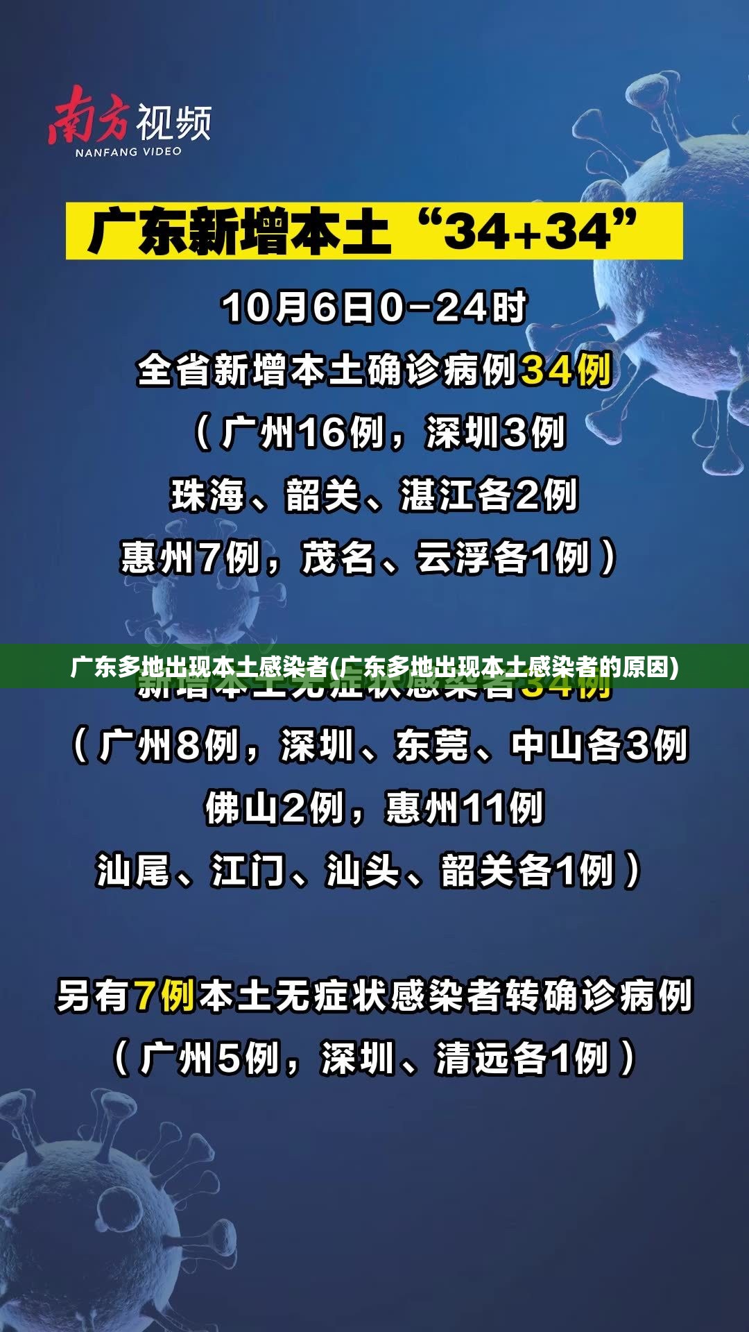 广东多地出现本土感染者(广东多地出现本土感染者的原因)