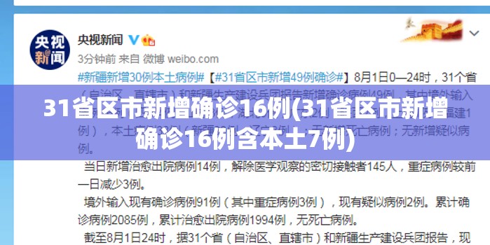 31省区市新增确诊16例(31省区市新增确诊16例含本土7例)