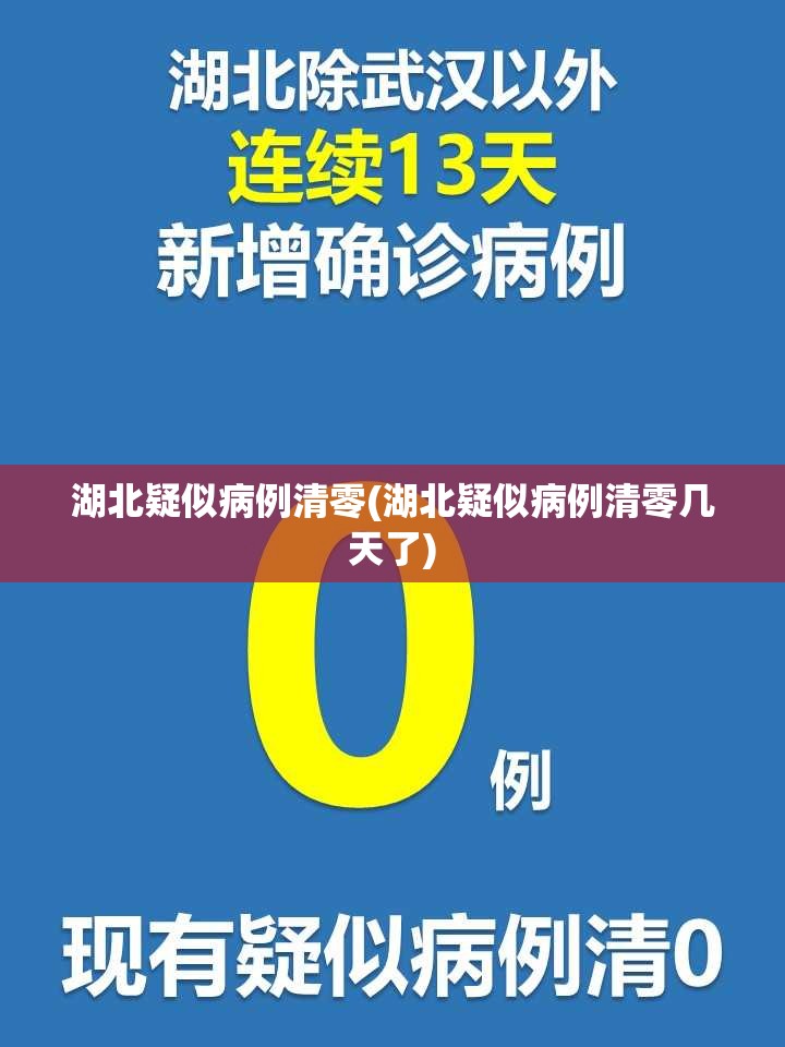 湖北疑似病例清零(湖北疑似病例清零几天了)