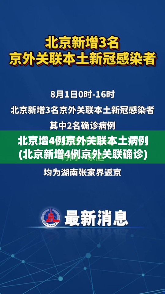北京增4例京外关联本土病例(北京新增4例京外关联确诊)